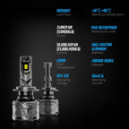 9005 + H7 Combo Front LED Headlight Bulbs Kit for
