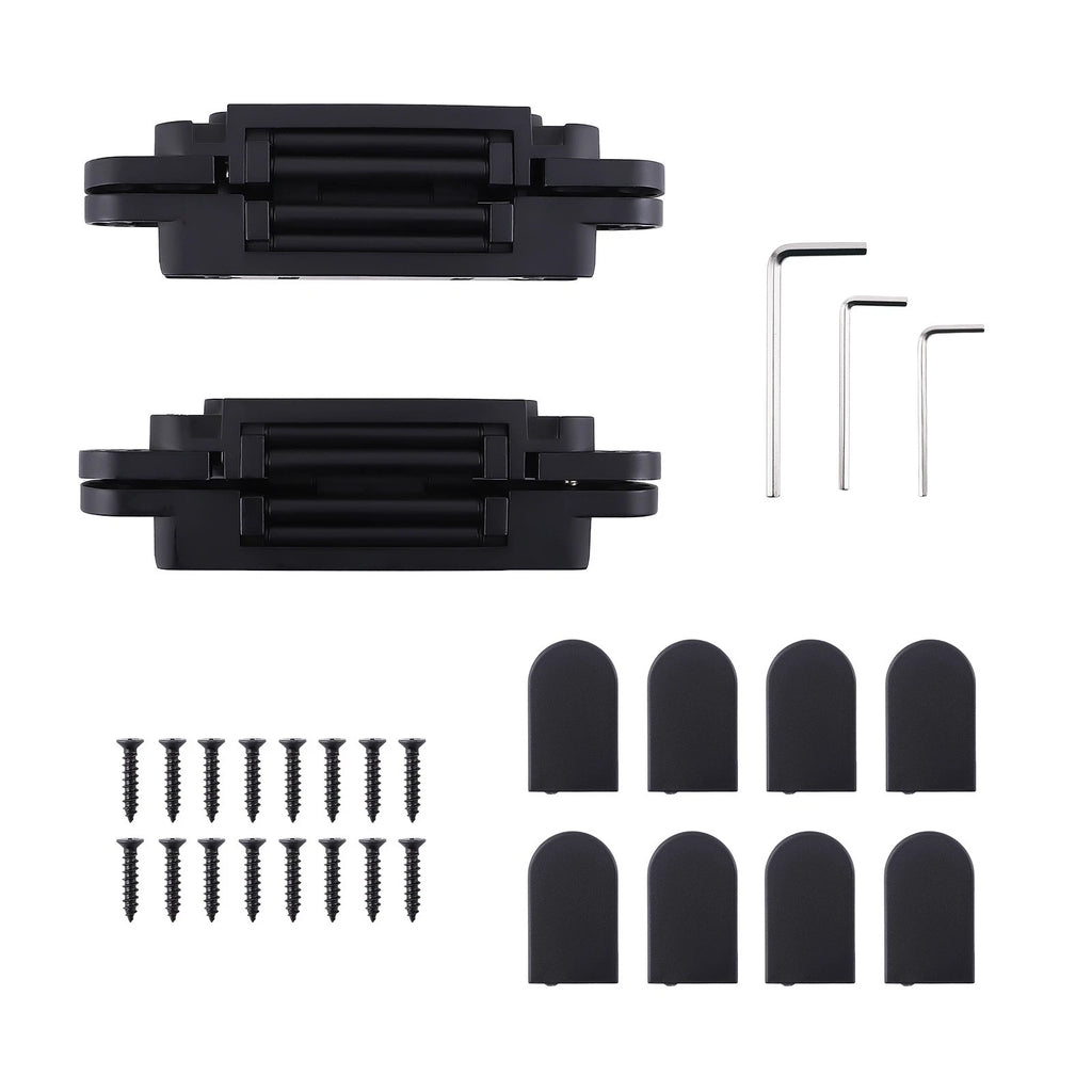 7 Inch Heavy Duty Hidden Door Hinges Kit for Universal Applications (180°)