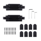 7 Inch Heavy Duty Hidden Door Hinges Kit for Universal Applications (180°)