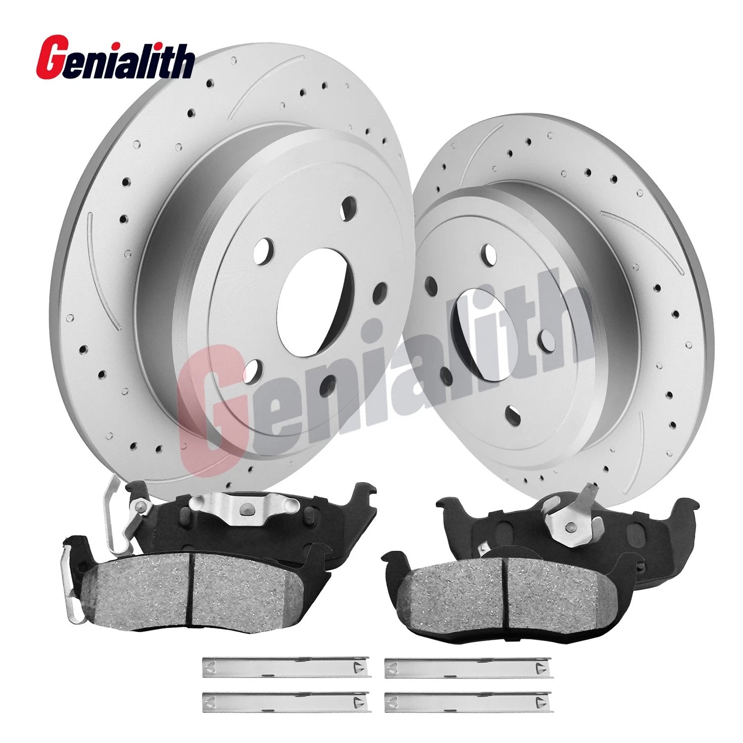 Rear Brake Rotors & Ceramic Pads for Jeep Commander Grand Cherokee (2005–2010)