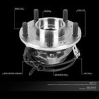 Front Wheel Bearing Hub Assembly for Chevy GMC Isuzu 4WD (1997–2005)