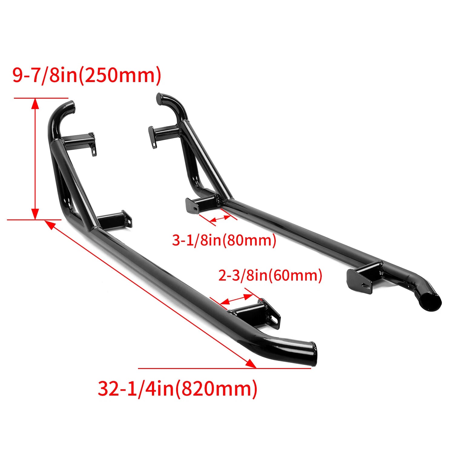 2Dr Side Nerf Bars Rock Sliders for Polaris RZR XP 1000, Trail 900S (2014–2023)