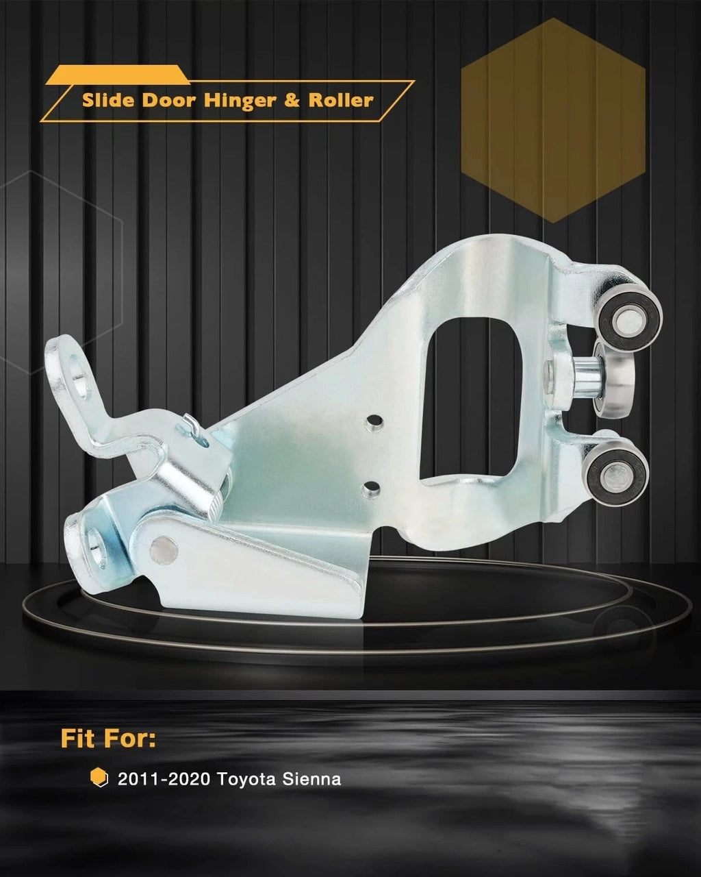 Right Passenger Side Slide Door Hinge & Roller Assy for Toyota Sienna (2011–2020)