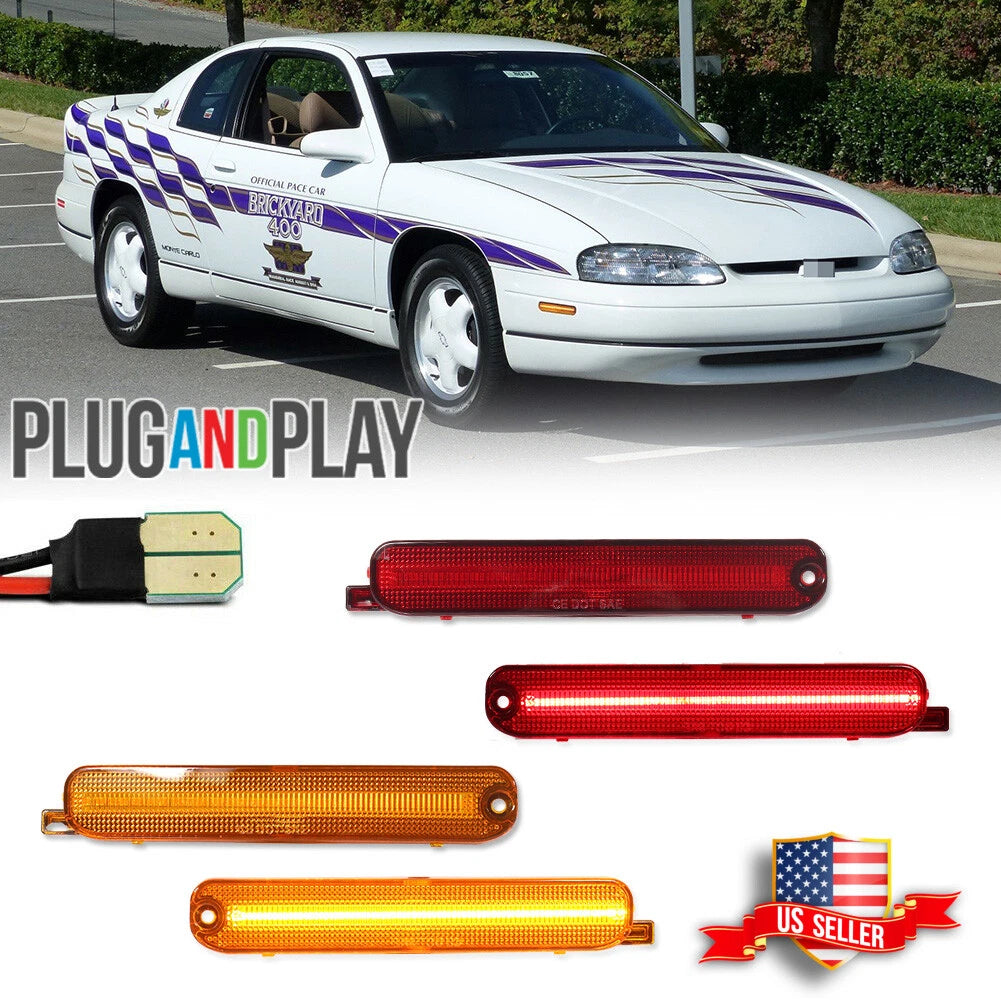 Set of 4 LED Side Marker Lights for Chevy Lumina Monte Carlo (1995–2001)