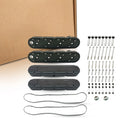 2X Valve Covers for Chevy LS (Finned Black Aluminum)