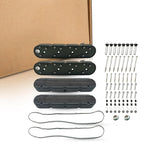 2X Valve Covers for Chevy LS (Finned Black Aluminum)
