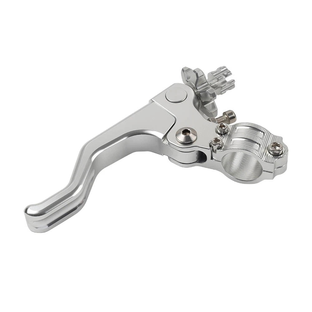 Stunt Clutch Lever for Universal Motorcycles (7/8", 1 Finger, Silver)