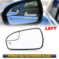 Left Driver Side View Power Mirror Glass for Ford Fusion (2013–2020) DS7Z-17K707-E EV