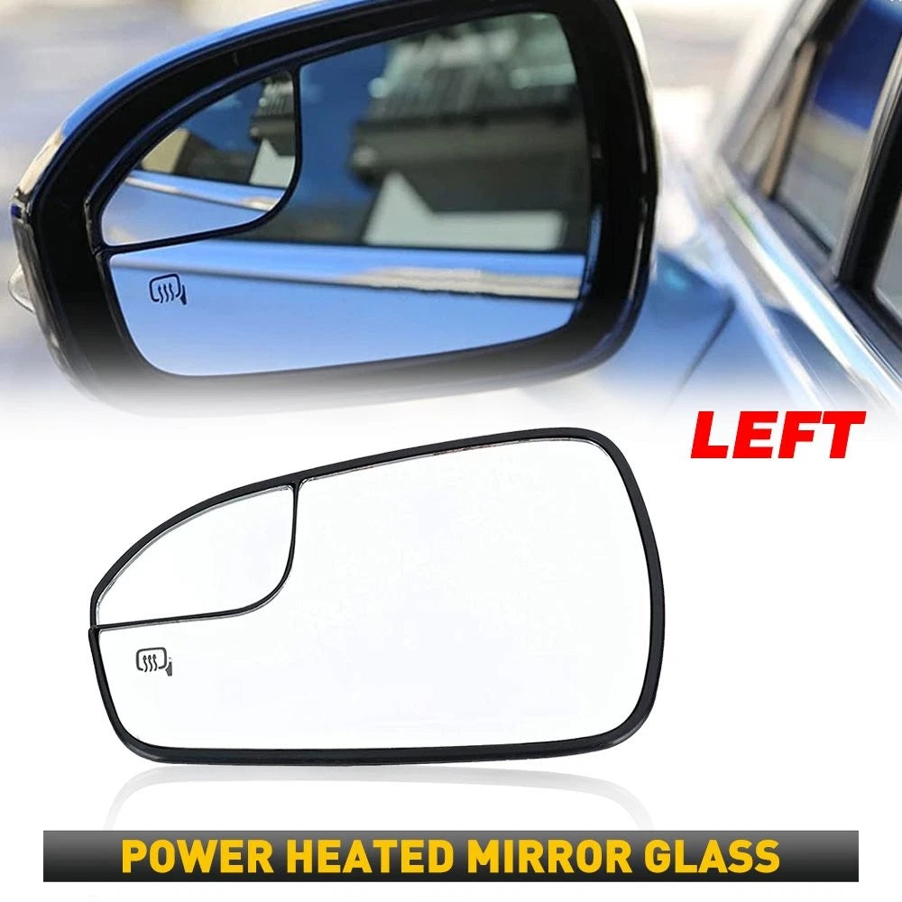 Left Driver Side View Power Mirror Glass for Ford Fusion (2013–2020) DS7Z-17K707-E EV