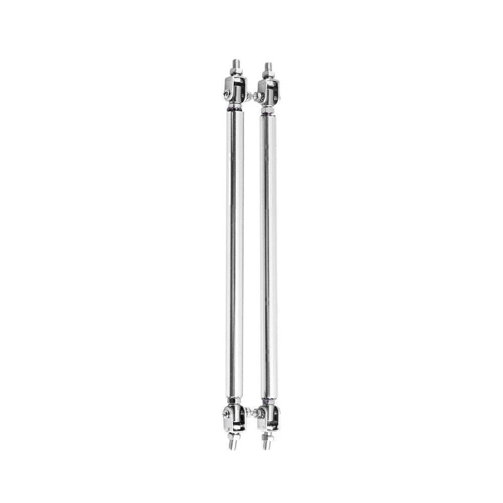 Adjustable Front Bumper Lip Splitter Strut Rod Tie Support Bar for Universal Car