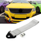 Tow Strap Belt Rope for Universal Car Rear/Front Bumper - Gray
