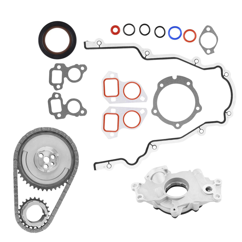 Oil Pump & Timing Chain Kit for Chevy GMC Cadillac Buick 4.8L–6.2L (1999–2010)