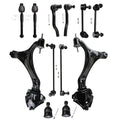 Set of 12 Front Lower Control Arms Tie Rod Ends for Honda Accord (2013–2017)