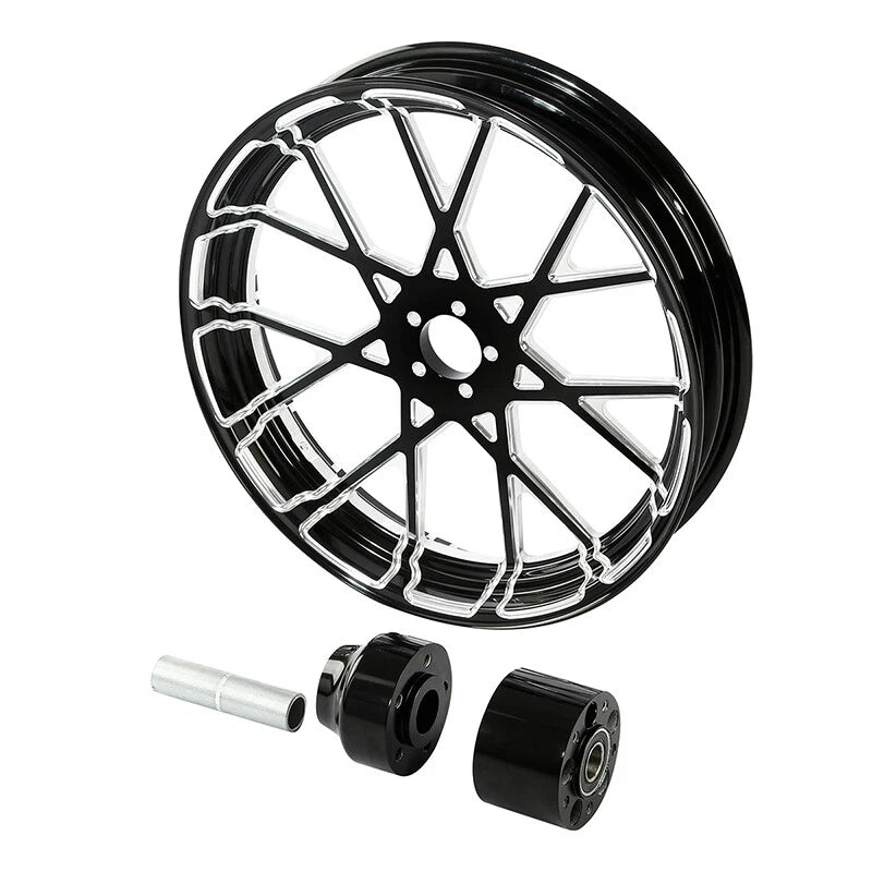 26" Front & 18" Rear Wheel Rim Hub Belt Pulley for Harley Touring (2009–2025)