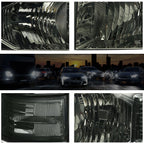 Smoked Lens Clear Corner Headlight for Chevy Silverado (2014–2015)
