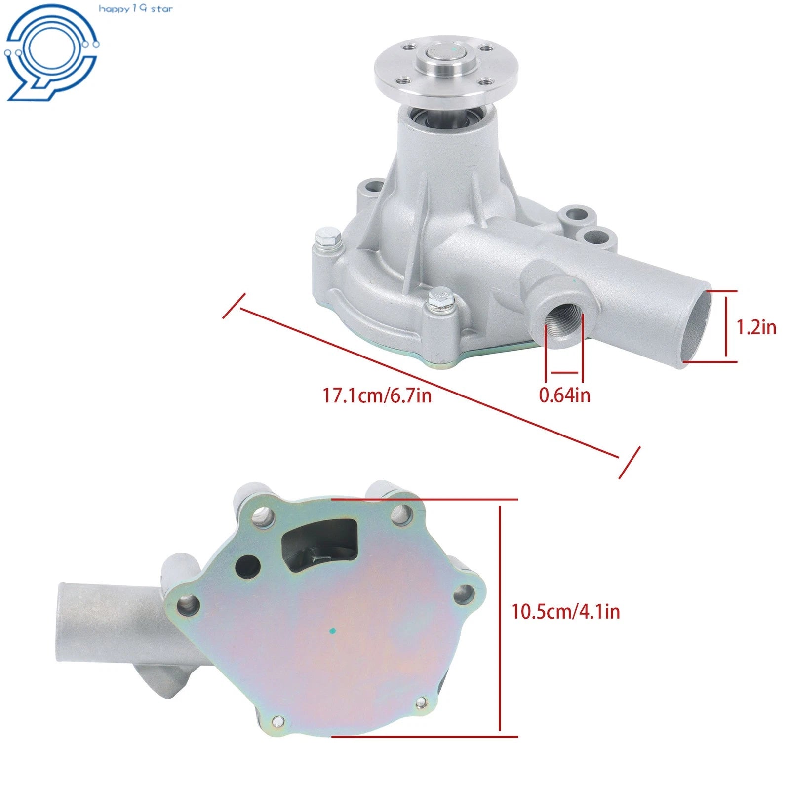 High-Flow Water Pump for Case IH 255 1130 Series (1970-1980)