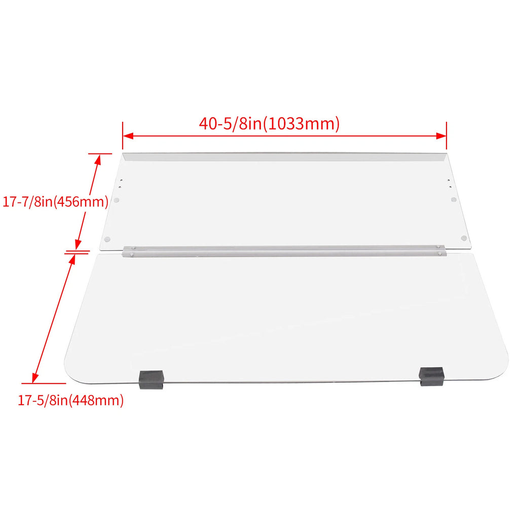 Clear PC Folding Windshield for Yamaha Golf Cart G14 G16 G19 (1995–2002)