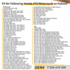 Rubber Seat Cushion for Honda TRX 90X 90EX 350 400 420 450 500 520 (1990–2023) 77206-GF0-000
