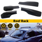 4X Black Roof Rail End Shell Cover for Toyota RAV4 (2001–2005)