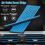Blue Interior Air Vent Outlet Strip Cover for Universal (Universal)