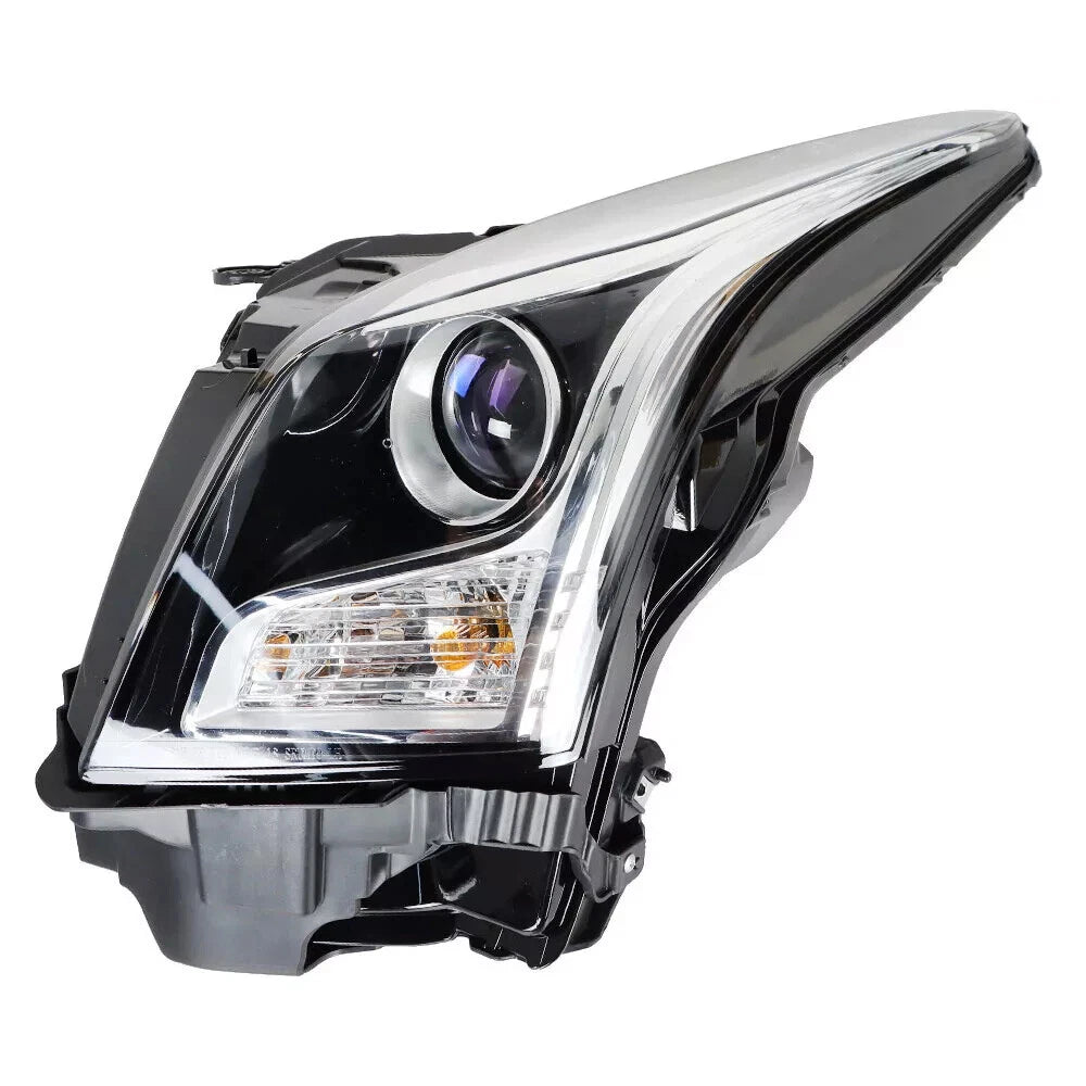 Set of 2 Halogen Headlights for Cadillac ATS (2013–2018) Chrome Housing
