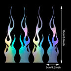 1set Vinyl Flame Reflective Stickers for Car Racing Laptop Skateboard
