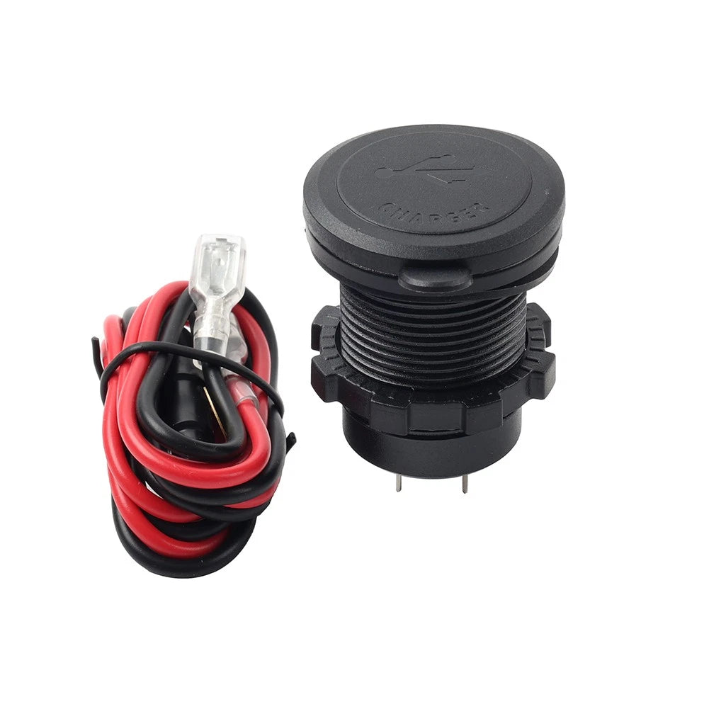Dual USB Fast Power Charger Socket for Car Boat (12V 24V)