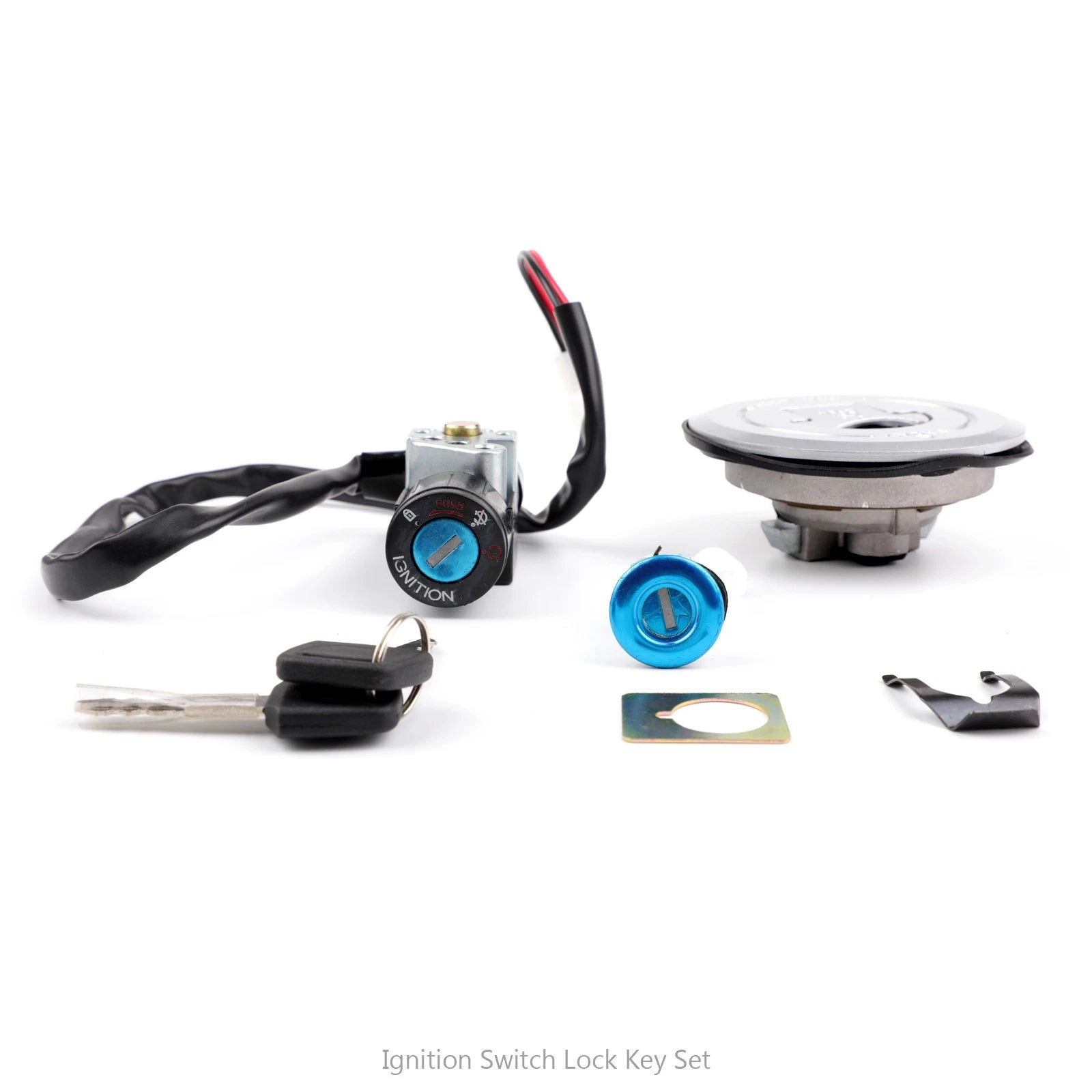 Ignition Switch Fuel Gas Cap Seat Lock Key Set for Honda CBR125R (2004–2010)