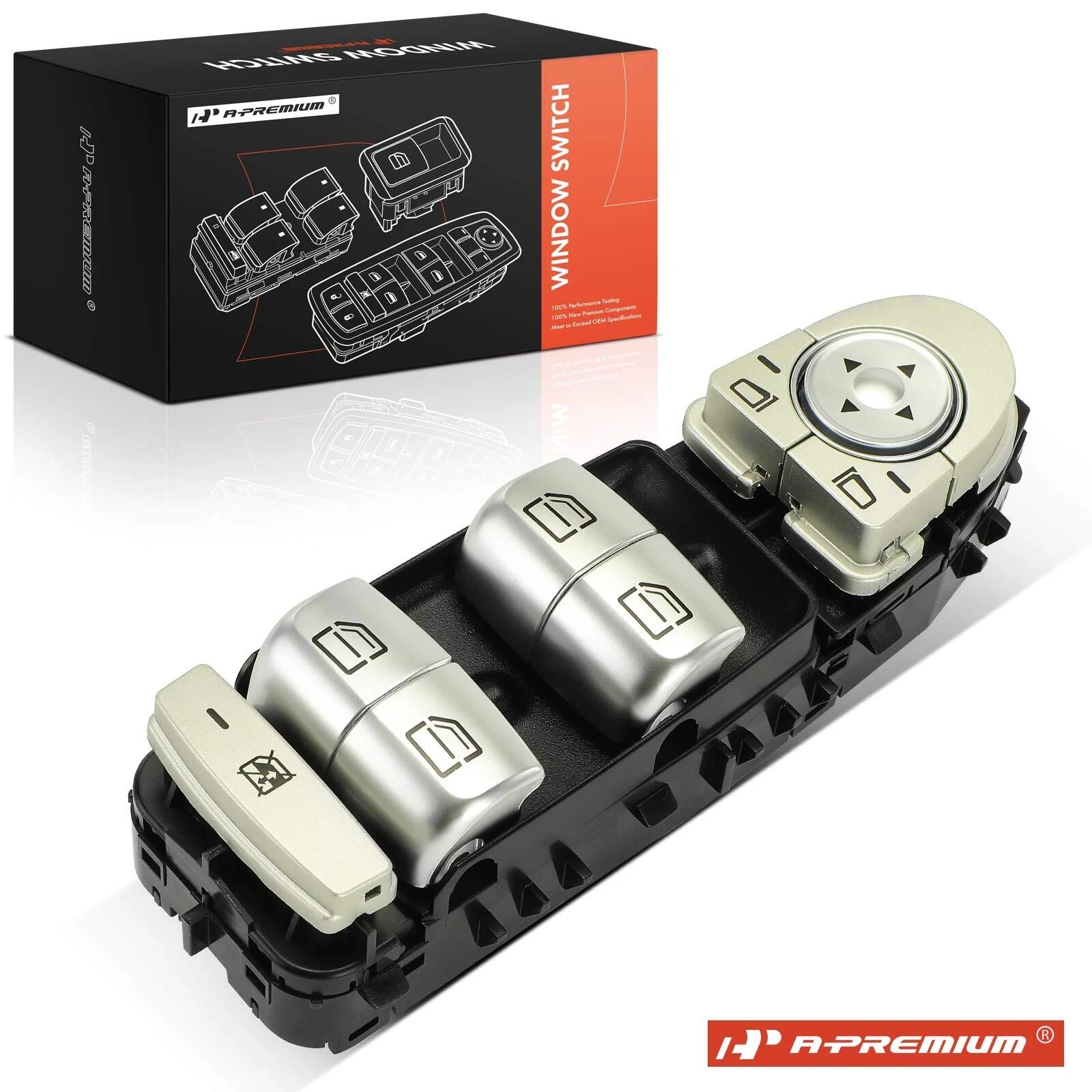Front Left Power Window Switch for Mercedes E250 E300 E43 AMG (2016–2019)