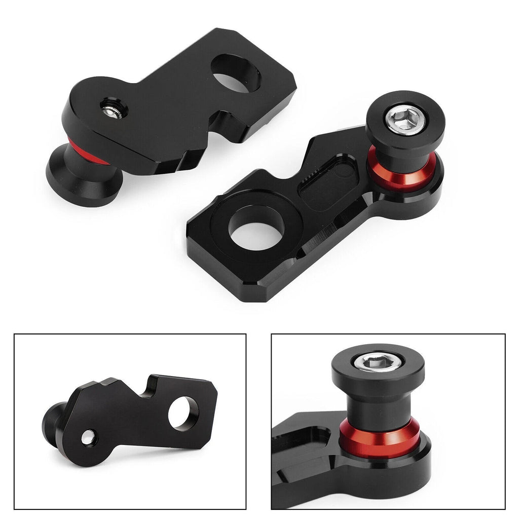 CNC Chain Adjuster Block with Stand Spool for Honda CB650F CBR650F (2014–2018) Red