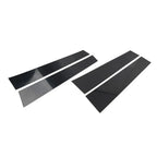 Pillar Post Set Door Window Trim Covers Gloss Black for Dodge Ram 1500 (19-24)
