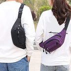 Fanny Pack for Men Women - Crossbody Chest Sling Waist Bag