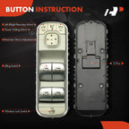 Front Left Power Window Switch for GLE350 GLE450 GLE53 AMG (2020-2024)