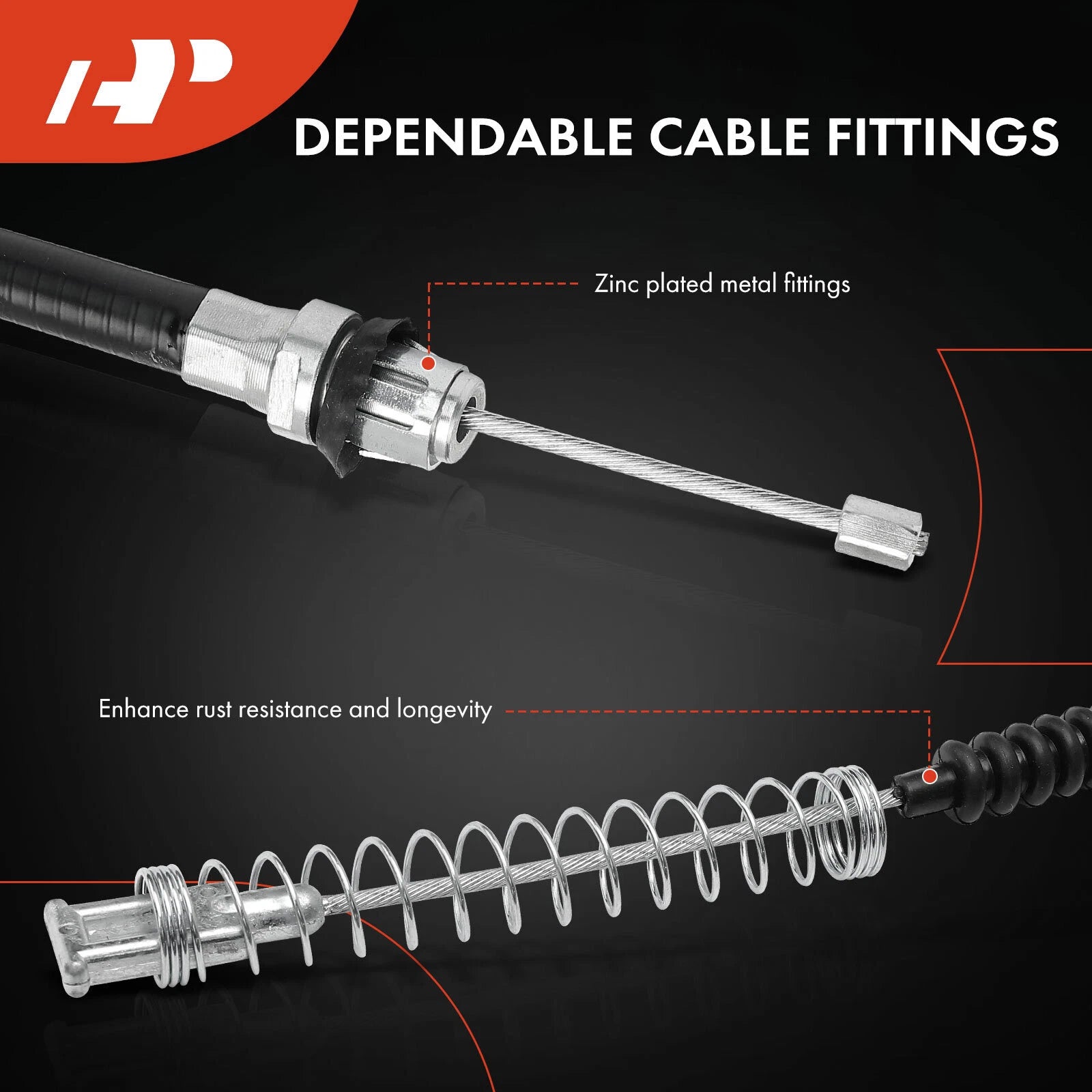 Rear Driver Parking Brake Cable for Chevy Silverado 2500 HD GMC Sierra