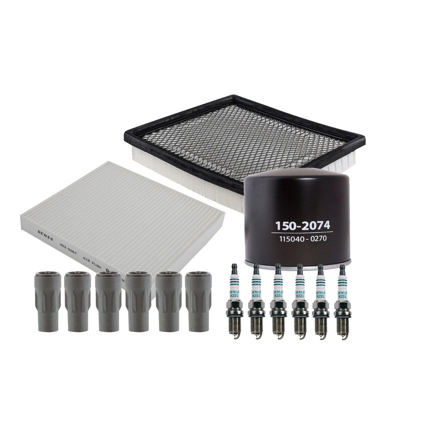 Denso Tune Up Kit 6 Spark Plugs & Boot Kit for Dodge Avenger (2008–2014)