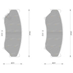 Tora Front Disc Brake Pad Set for Suzuki Vitara (1991 - 1998)