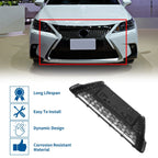 Front Lower Hood Bumper Grille for Lexus CT200h (2017) - Black
