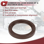 1Pc Front Crankshaft Oil Seal for Kia Sportage, Hyundai Sonata (2011–2019) No. 21421-2G100