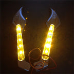 LED Turn Signal Mirrors for Honda Kawasaki Suzuki Cruiser CBR Ninja GSXR