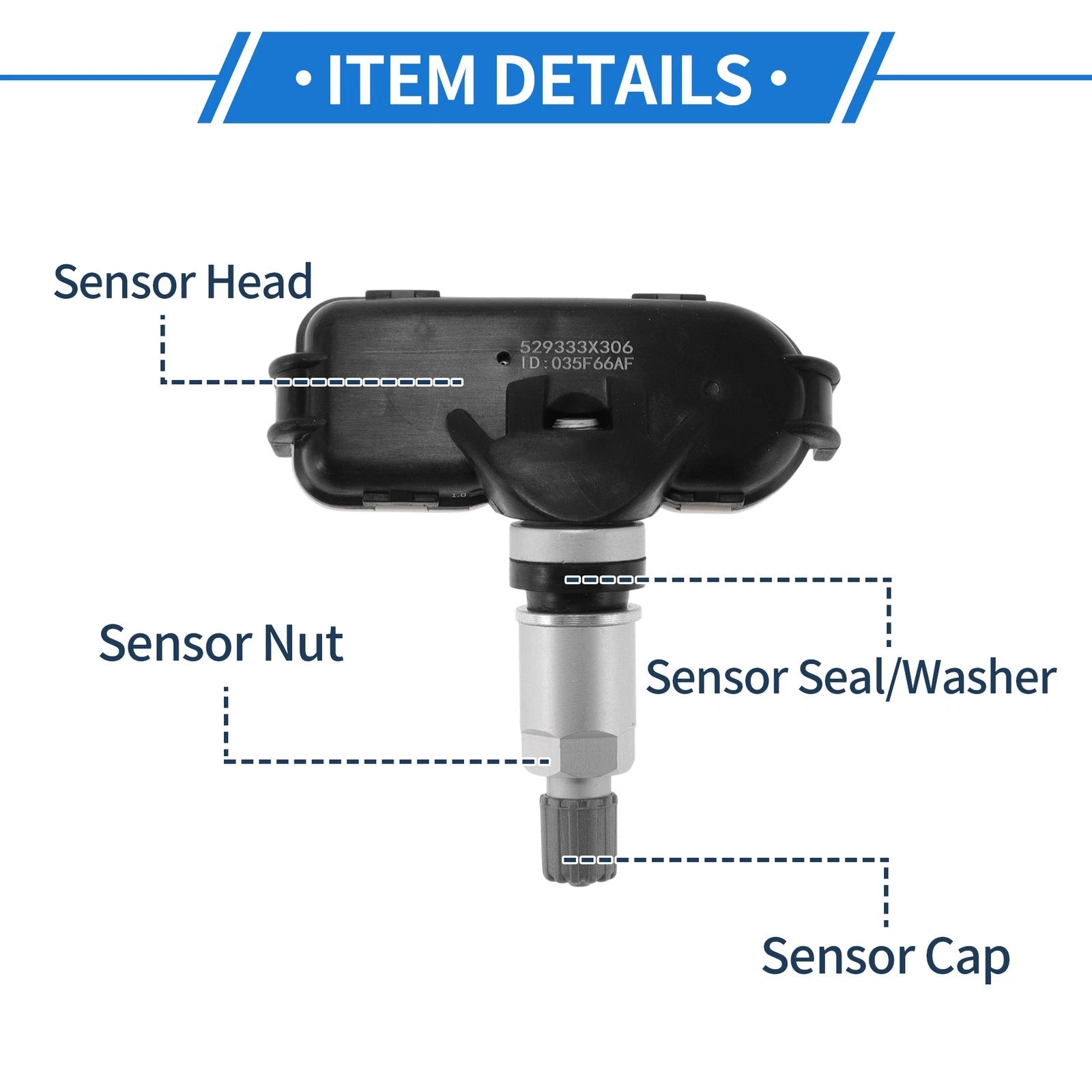 TPMS Sensor No. 529333X306 for Kia Proceed (2018–2025)