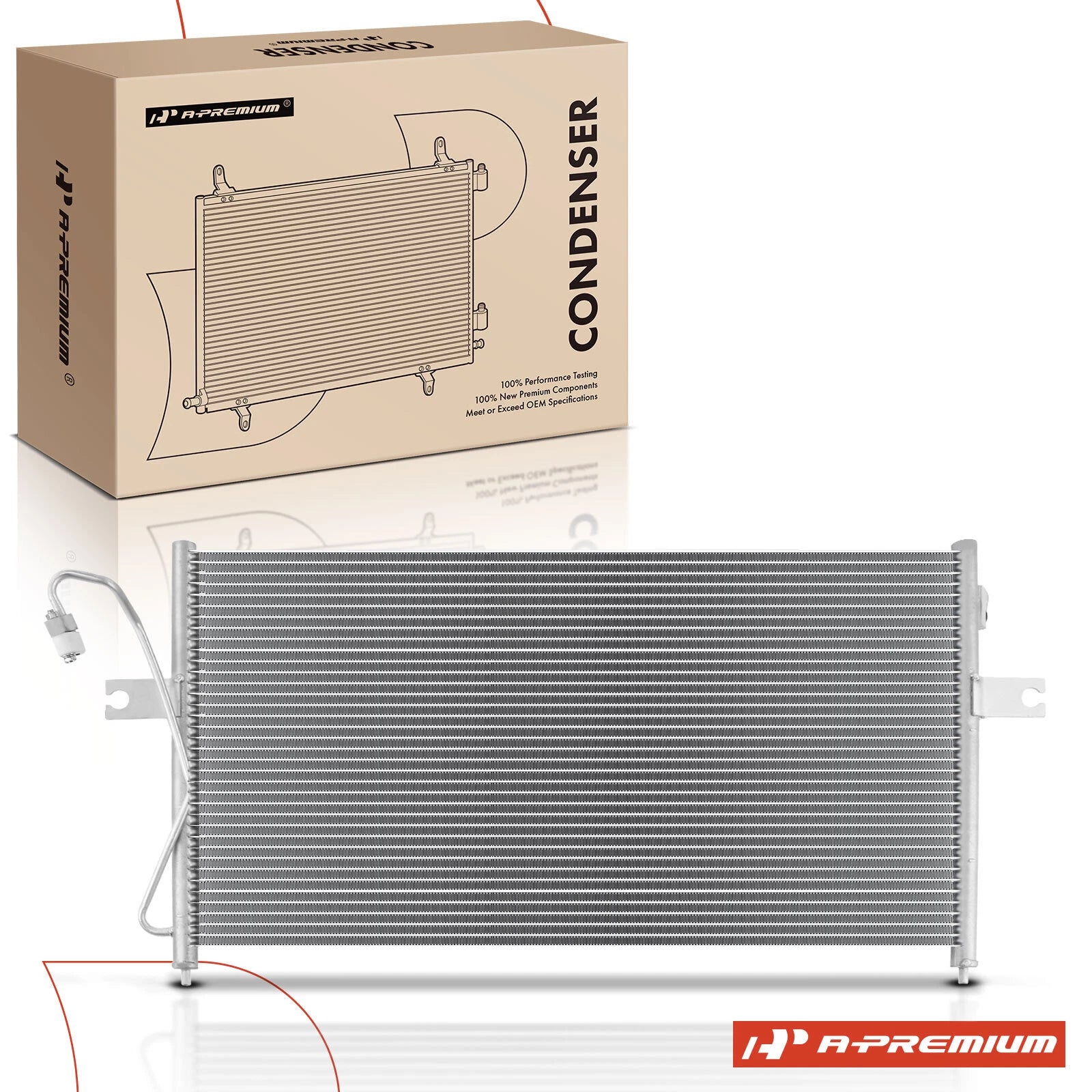 A/C Condenser with Bracket for Nissan Frontier Xterra (1998–2001)
