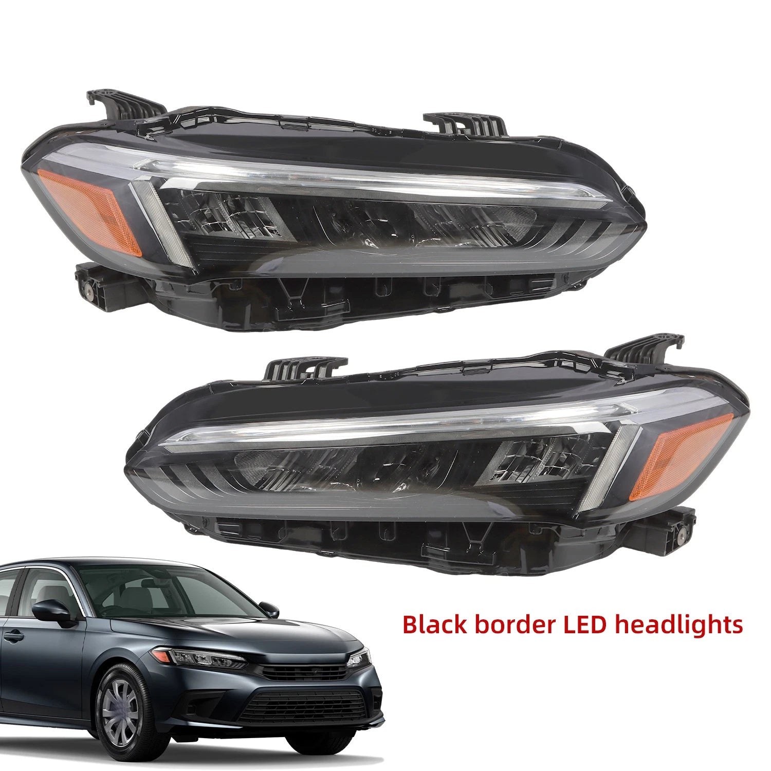Headlight Pair for Honda Civic (2022–2023) - Sport Touring, OEM