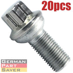 20PCS Wheel Lug Bolts for Mercedes C-Class E-Class S-Class (2007-2016)