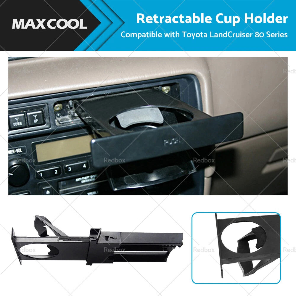 Dash Retractable Drink Cup Holder for LandCruiser 80 Series (1990–1998)