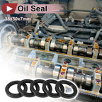 Set of 5 Rotary Shaft Oil Seals 35x50x7mm Nitrile Rubber 672668828700