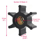 Water Pump Impeller for Fischer Panda 6000 8000 9000 12000 Engine