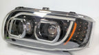 Left Driver LED Headlight Dual Function LED Halo for Peterbilt 388 389 567 (2017–2022)