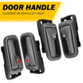 Set of 4 Interior Door Handles for Toyota Tundra (2000–2006) Gray