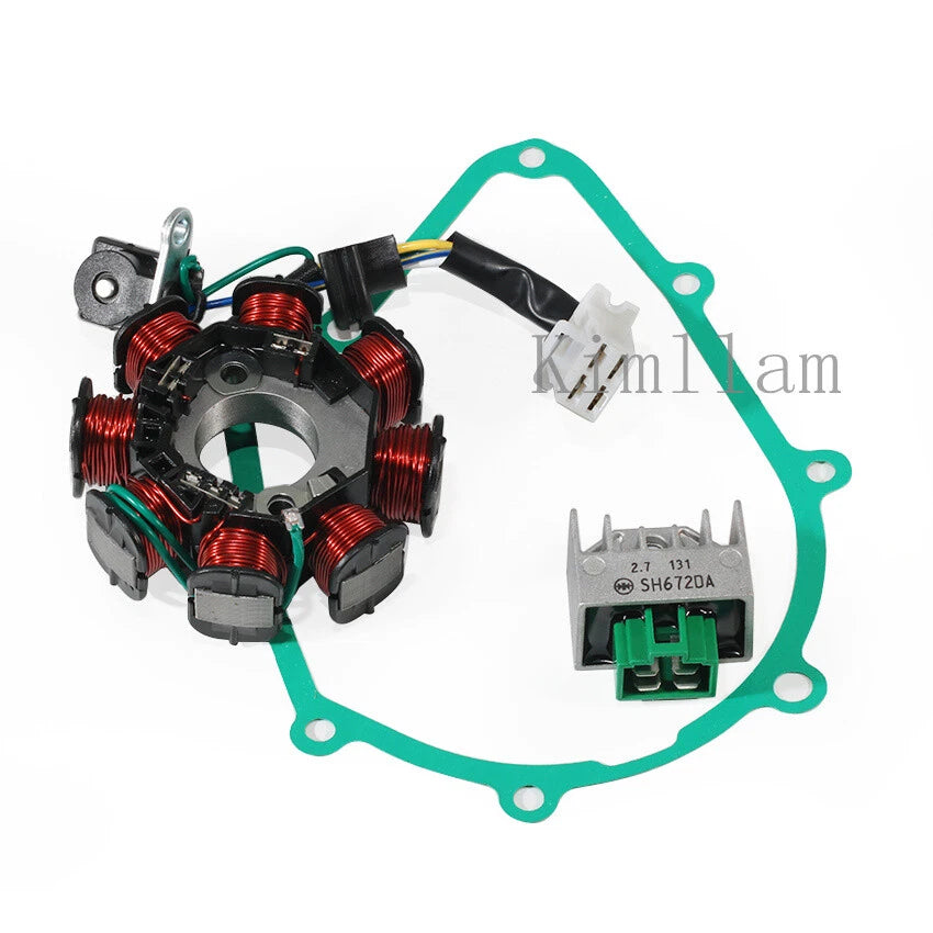 Stator Coil, Regulator Rectifier, Gasket for Honda RS125 ZN125 (2009–2017)