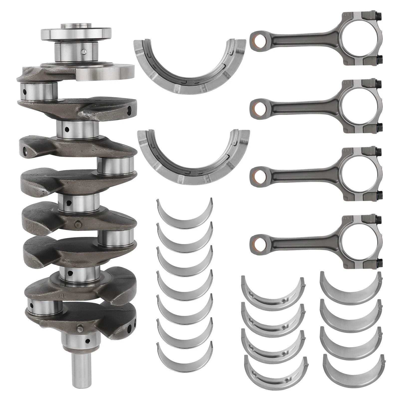2.4L Engine Crankshaft & Con Rod & Bearings Set for Chevy GMC Buick (2004–2010)